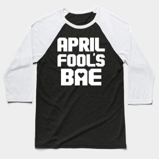 Funny Punny Bae BF GF Couple Matching April Fools Meme Baseball T-Shirt